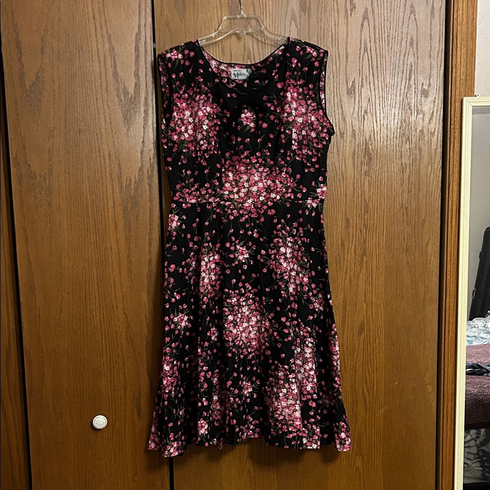 Vintage 1950’s McKettrick Pink Floral cotton Dress